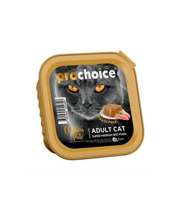 Pro Choice Pate Tavuk Etli Tahılsız Yaş Kedi Maması 100gr