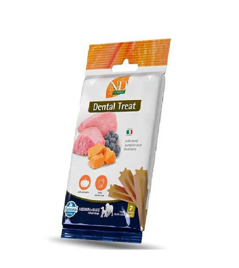ND Pumpkin Kuzulu Yaban Mersinli Medium Maxi Köpek Ödülü 100 Gr - (7 li Sticks)
