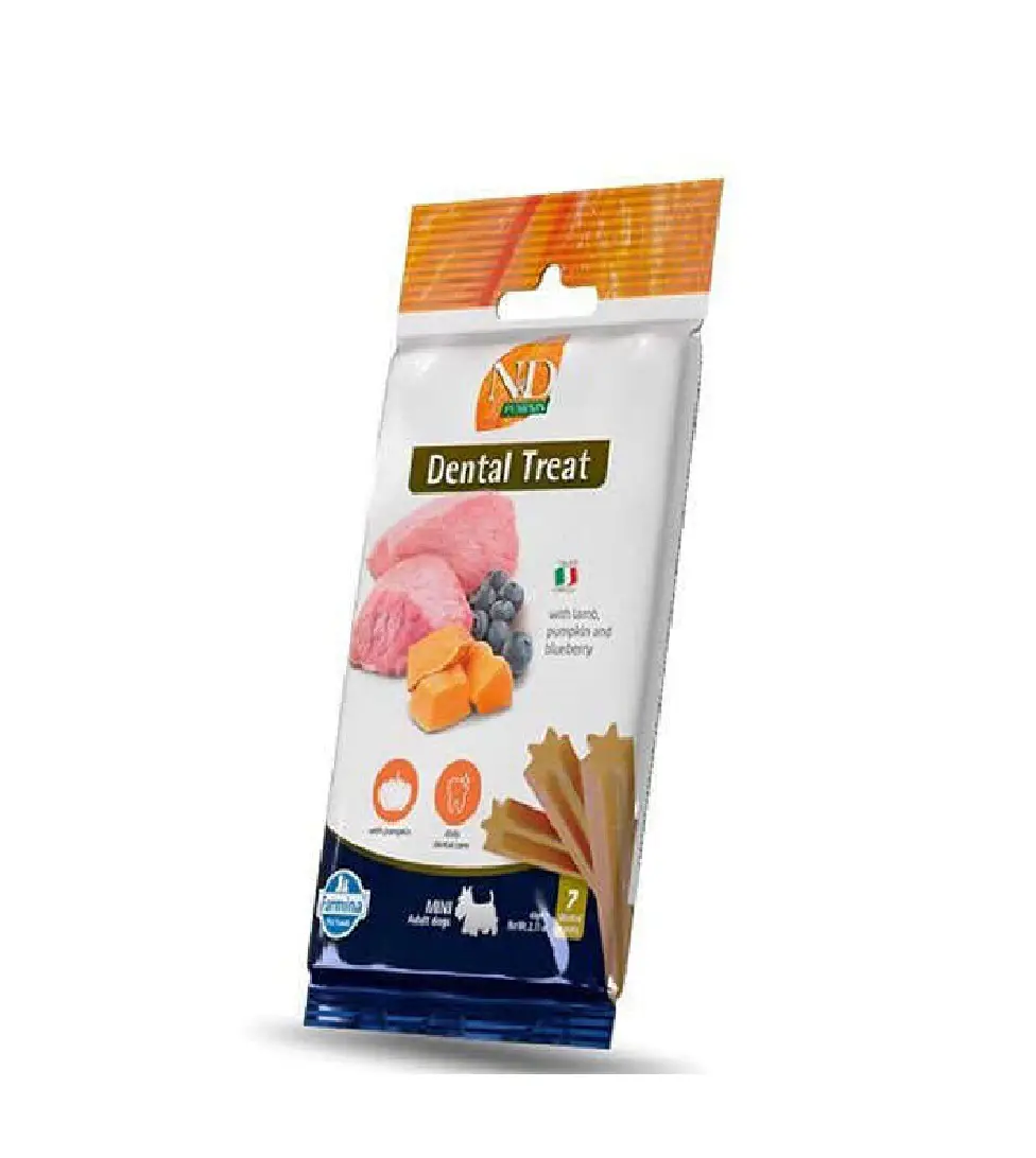 ND Pumpkin Kuzulu Yaban Mersinli Balkabaklı Mini Köpek Ödülü 60 Gr - (7 li Sticks)