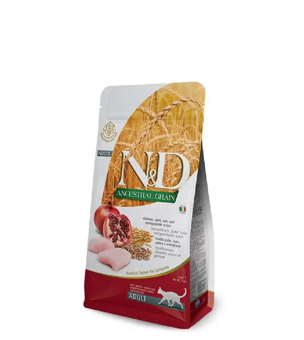 ND Düşük Tahıllı Tavuk Nar Kedi Maması 10 Kg