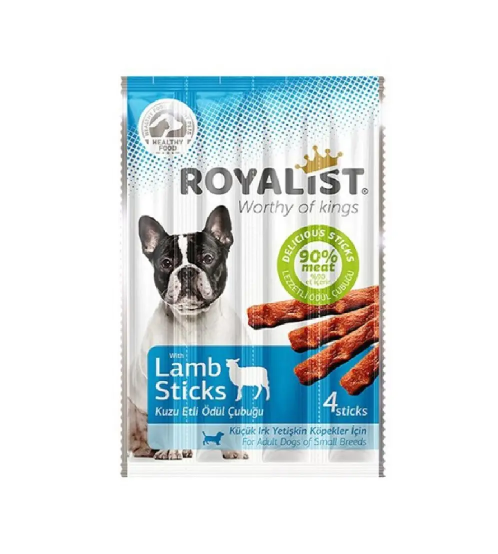 Royalist 20 Gr Küçük Irk Kuzu Etli Sticks Yetişkin | Köpek Kemik Ödül Maması