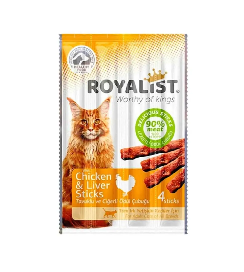 Royalist Cat Tavuklu ve Ciğerli Sticks 20gr