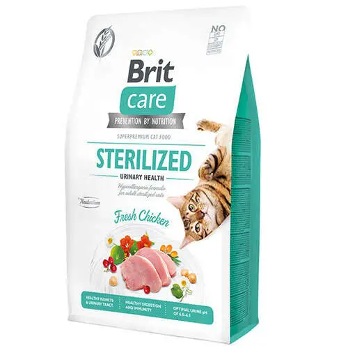 Brit Care Sterilised Urinary Tavuk Tahılsız Kısırlaştırılmış Kedi Maması 2 Kg