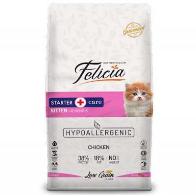 Felicia Hypoallergenic Kitten Düşük Tahıllı Tavuk Yavru Kedi Maması 12 Kg 