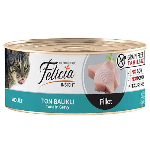 Felicia Insight Ton Balıklı Fileto Tahılsız Kedi Konservesi 85 Gr