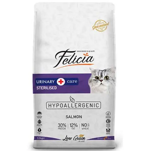 Felicia Hypoallergenic Urinary Sterilised Somonlu Kısırlaştırılmış Kedi Maması 2 Kg