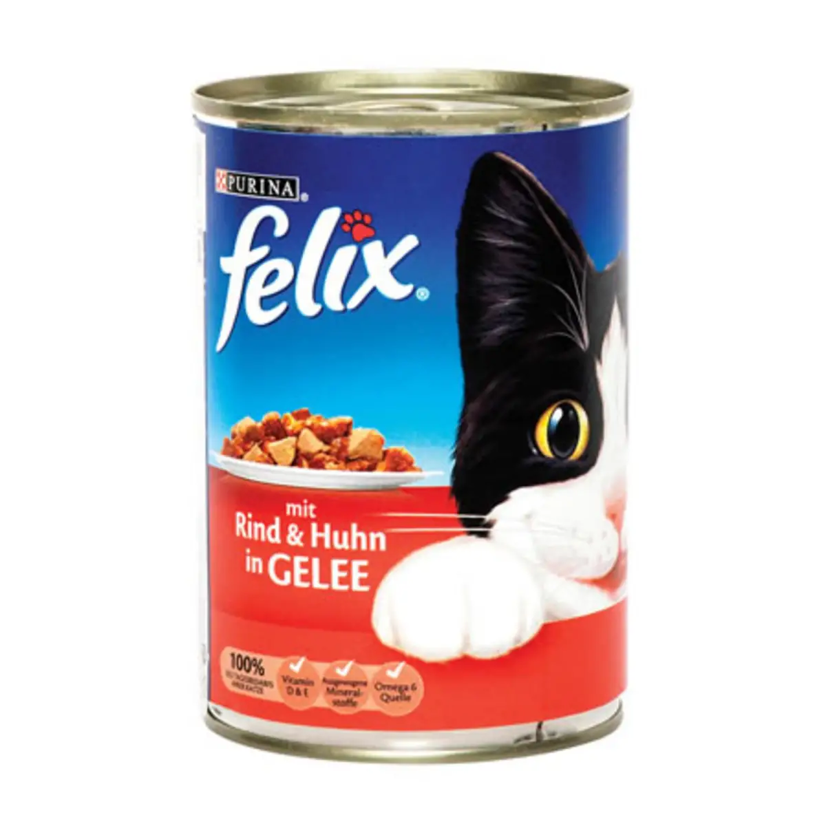 Felix Sığır ve Tavuk Konserve Kedi Maması 400 G