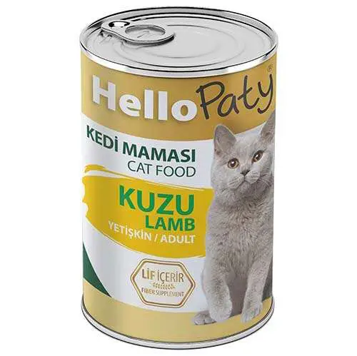 Hello Paty Premium Pate Kuzu Etli Kedi Yaş Maması 415 Gr