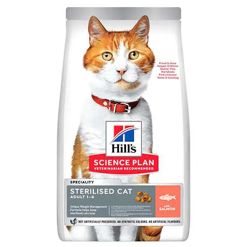 Hills Sterilised Kısırlaştırılmış Somonlu Kedi Maması 1,5 Kg