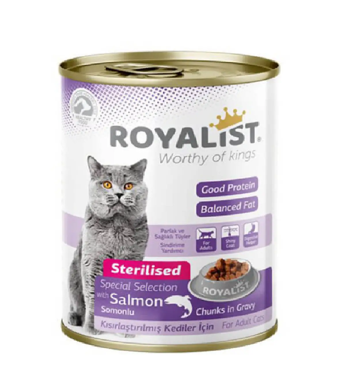 Royalist 400 Gr Somonlu Parça Etli Gravy Soslu Kısırlaştırılmış