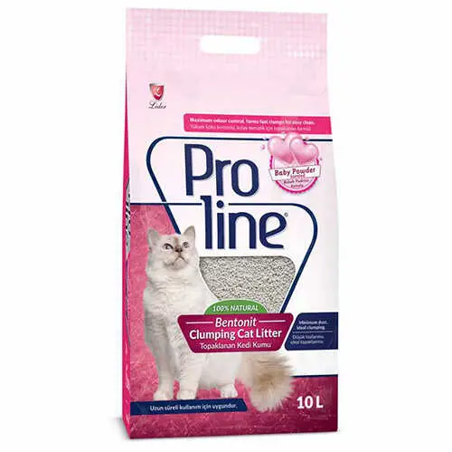 Proline Baby Powder Parfüm Kokulu Kedi Kumu 10 LT
