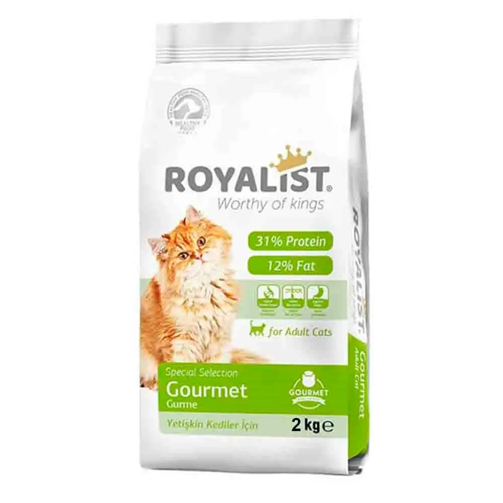 Royalist Gourmet Renkli Taneli Yetişkin Kedi Maması 2 Kg