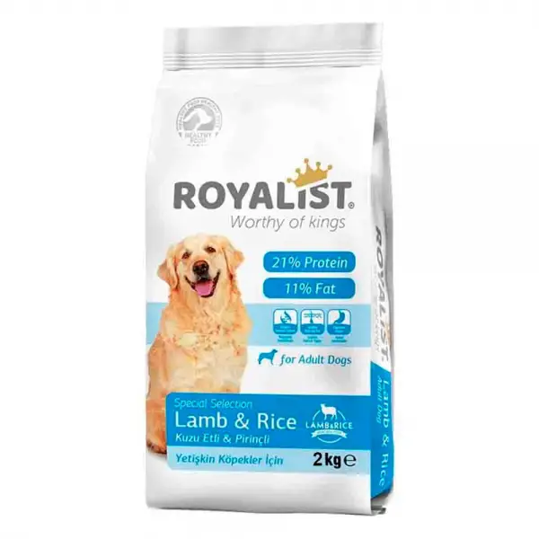 Royalist Kuzu Etli ve Pirinçli Yetişkin Köpek Maması 3 Kg