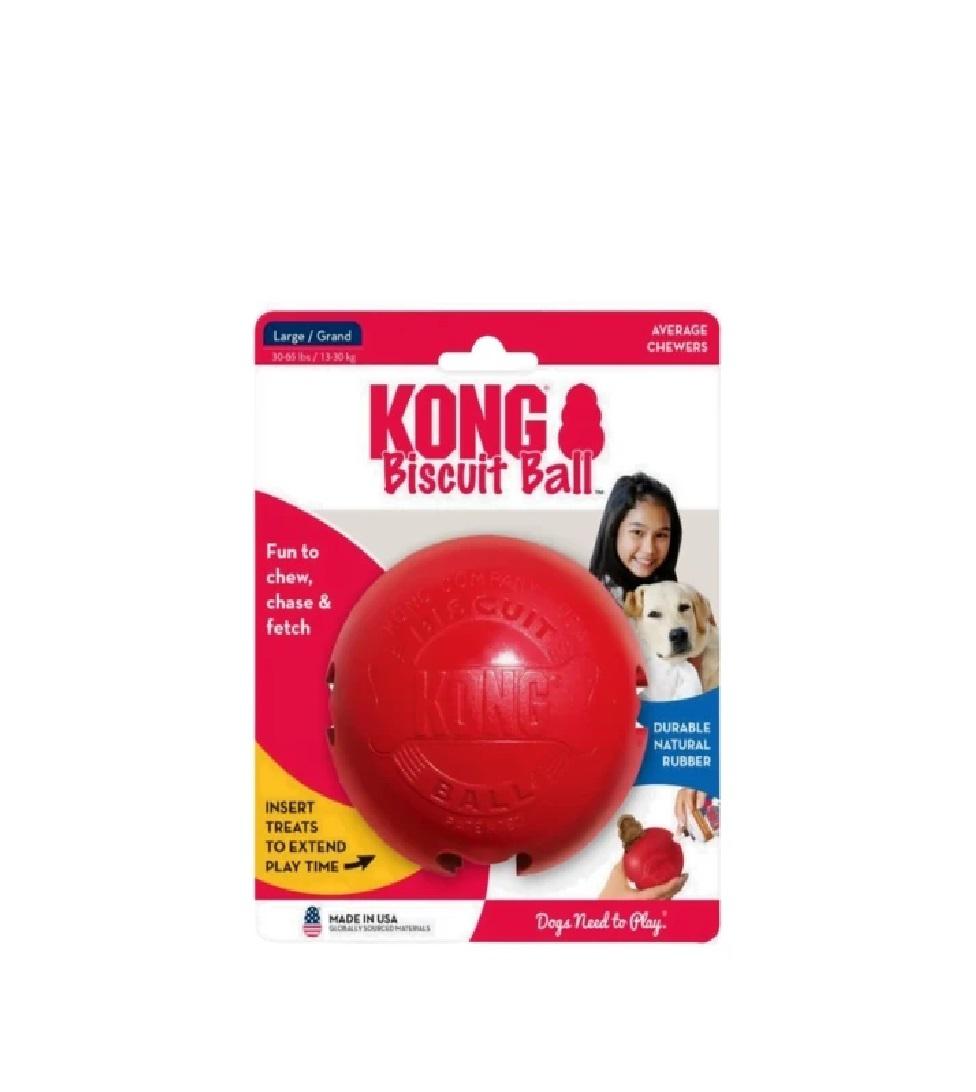 Kong Biscuit Ball Top Köpek Oyuncağı L Boy