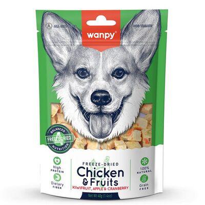 Wanpy Freeze Dried Dondurularak Kurutulmuş Tavuk Ve Meyve Köpek Ödülü 40 Gr