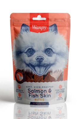 Wanpy Oven Roasted Gerçek Somon Dilimleri Köpek Ödülü 100 Gr